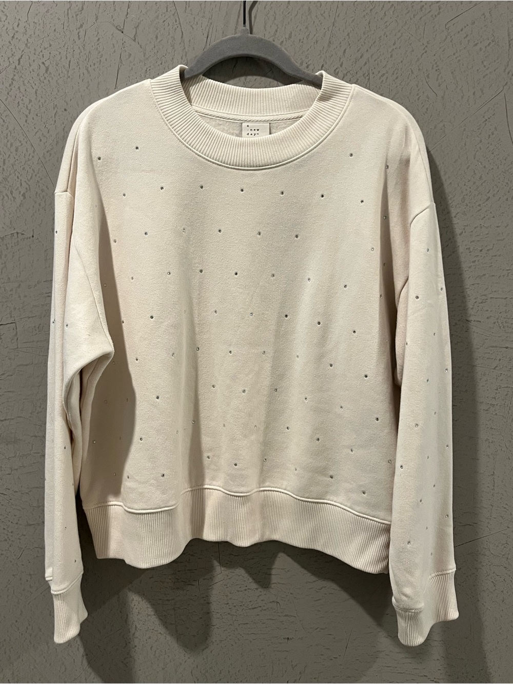 a new day Cream Sweatshirt Top